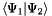 \[\langle\Psi_1|\Psi_2\rangle\]